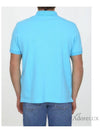 Men's Logo Patch Cotton Polo Shirt Blue - STONE ISLAND - BALAAN 3