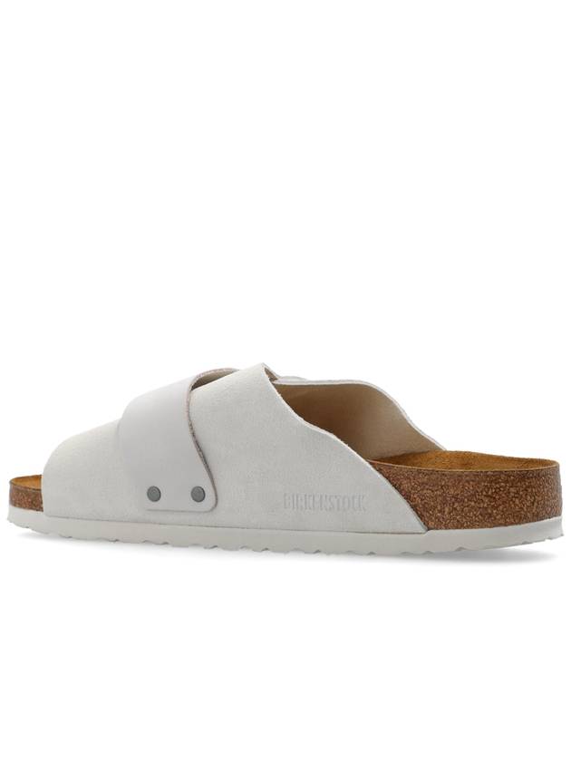 Kyoto Nubuck Suede Leather Sandals Antique White - BIRKENSTOCK - BALAAN 6