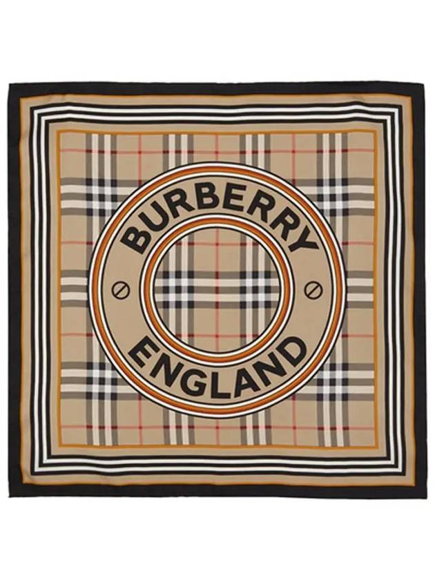 Montage Print Silk Small Square Scarf Archive Beige - BURBERRY - BALAAN 2