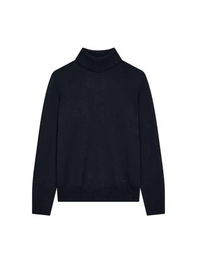 Men s Long Sleeve Wool Turtleneck Knit Navy 270417 - EMPORIO ARMANI - BALAAN 1