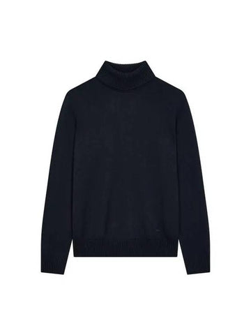 Men s Long Sleeve Wool Turtleneck Knit Navy 270417 - EMPORIO ARMANI - BALAAN 1