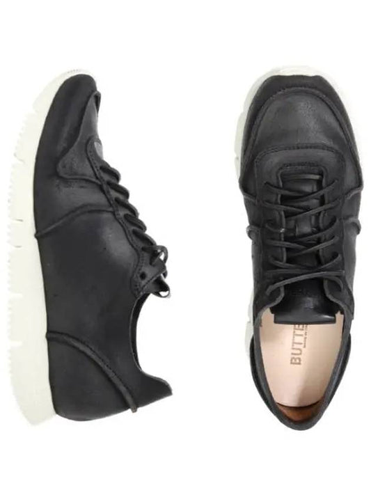 Carrera cracked leather low-top sneakers black - BUTTERO - BALAAN 2