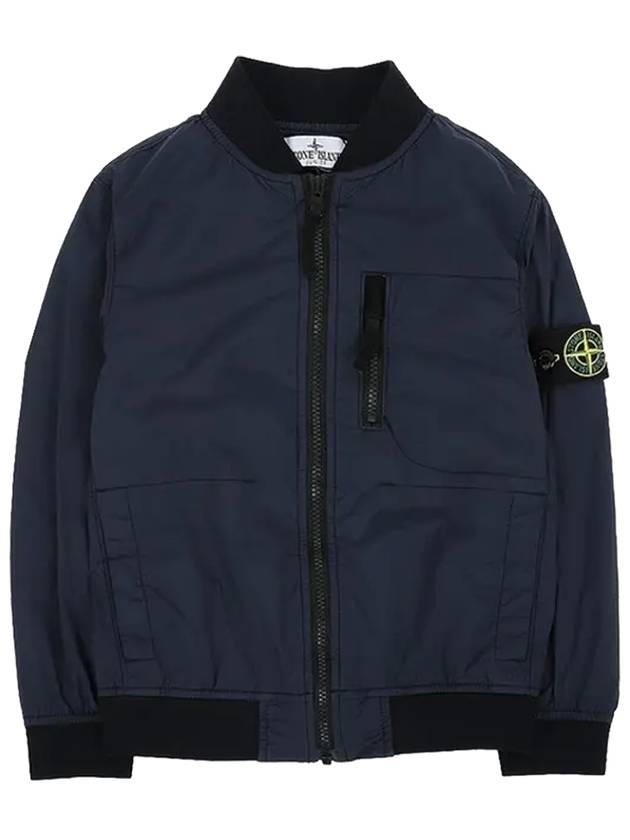 Kids Waffen Patch Bomber Jacket Navy - STONE ISLAND - BALAAN 1