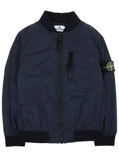 Kids Waffen Patch Bomber Jacket Navy - STONE ISLAND - BALAAN 1