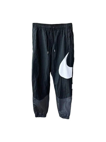 Men's Bigs Swoosh Woven Track Pants Black - NIKE - BALAAN 1