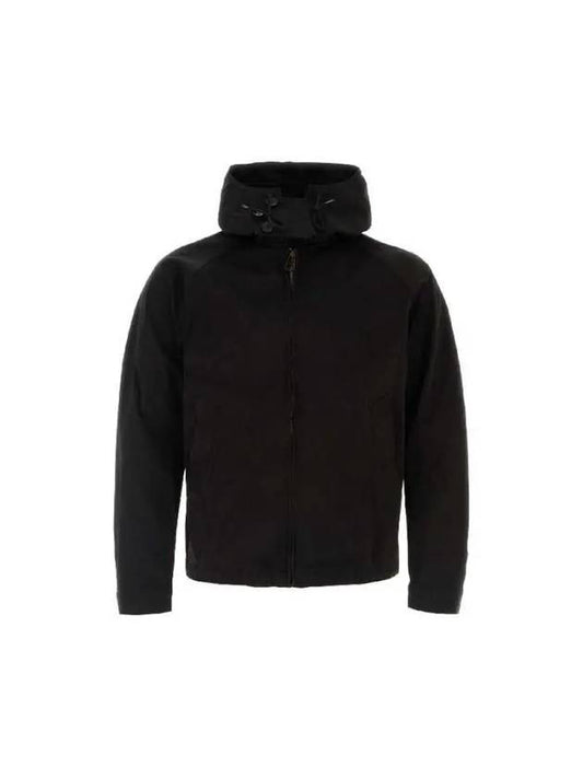 Garment Dye Zip-Up Hooded Jacket Black - TEN C - BALAAN 2