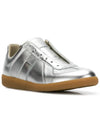 Metallic Low Top Sneakers Silver - MAISON MARGIELA - BALAAN 3