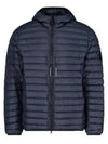 Loom Woven Chambers R Nylon Down TC Light Hoodie Down Jacket Midnight Blue - STONE ISLAND - BALAAN 2