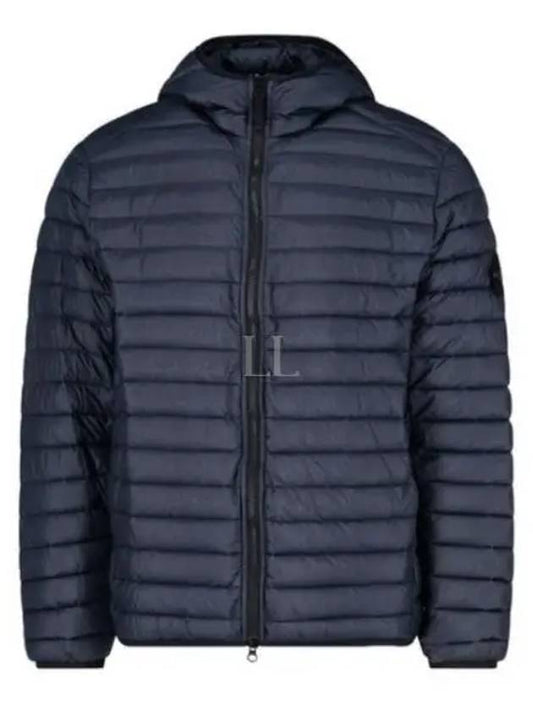 Loom Woven Chambers R Nylon Down TC Light Hoodie Down Jacket Midnight Blue - STONE ISLAND - BALAAN 2