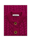 Wales Bonner cable knit cardigan UA23KN04 KN02300 - WALES BONNER - BALAAN 3