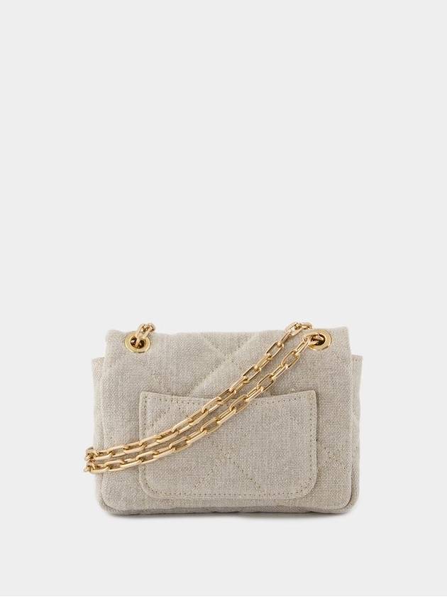 Nano Moon Bag - Vanessa Bruno - Linen - Beige - VANESSA BRUNO - BALAAN 3