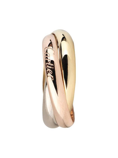 B42342 Tricolor Gold Classic Trinity Ring Medium No 57 Department Store Warranty 34182 - CARTIER - BALAAN 2