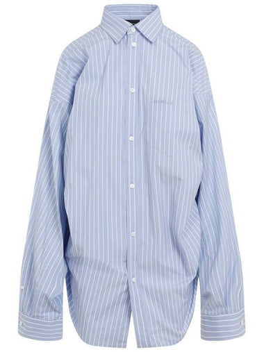 Balenciaga Asymmetrical Striped Shirt Clothing - BALENCIAGA - BALAAN 1