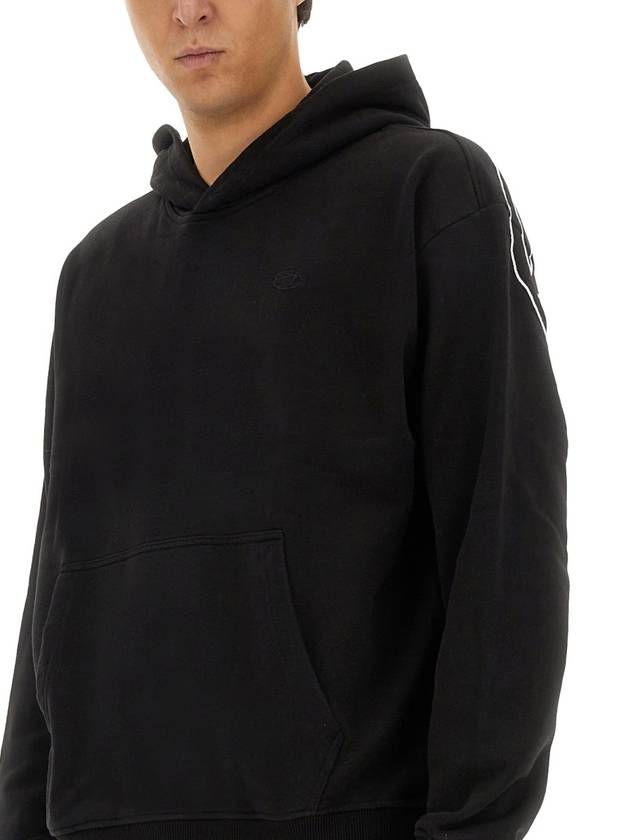 S Macs Megoval D Hoodie Black - DIESEL - BALAAN 5