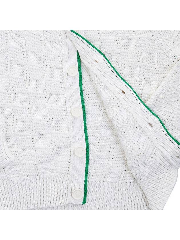 Women's Intrecciato Cardigan White - BOTTEGA VENETA - BALAAN.