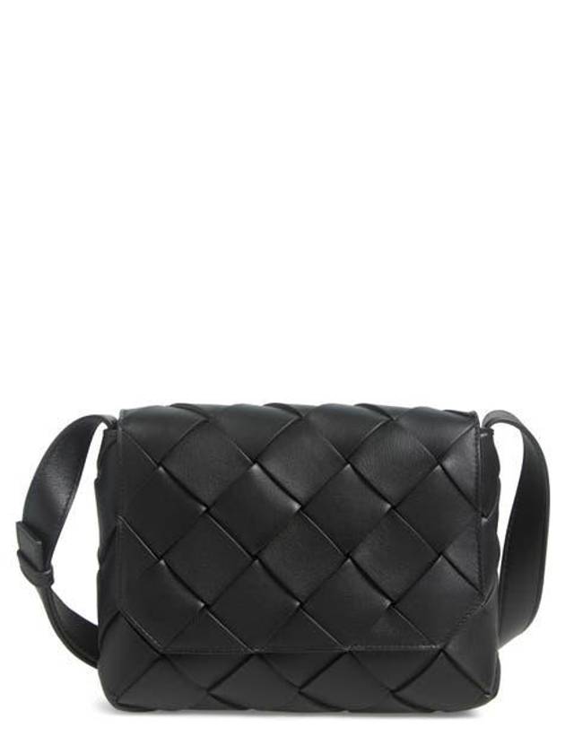 Diago Smooth Intrecciato Leather Cross Bag Black - BOTTEGA VENETA - BALAAN 2