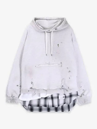 Triple Layered Hoodie White - MAISON MIHARA YASUHIRO - BALAAN 1