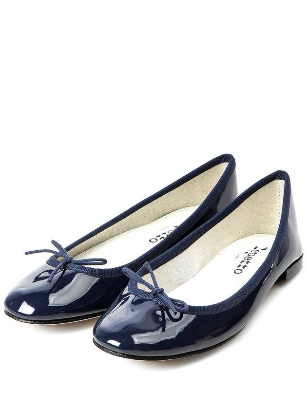 Women's Cendrillon Leather Ballerinas Dark Blue - REPETTO - BALAAN 2