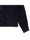 Face Patch Crop Cardigan Black - ACNE STUDIOS - BALAAN 6