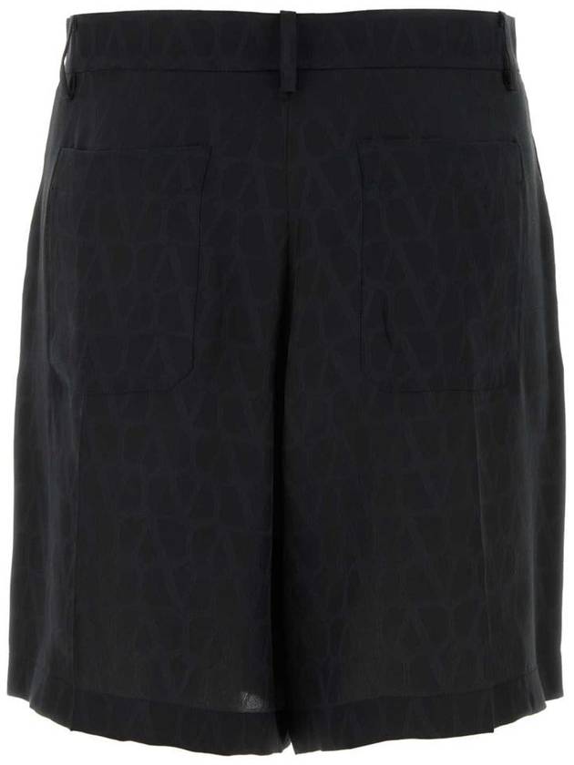 silk shorts black - VALENTINO - BALAAN 3