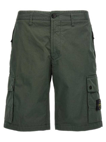 Wappen Cargo Bermuda Shorts Dark Green - STONE ISLAND - BALAAN 1