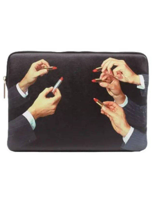 Laptop bag black lipstick pouch - SELETTI - BALAAN 1