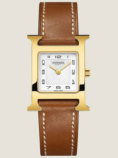 Women's Heure H Small Model Watch Brown - HERMES - BALAAN 2