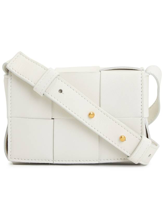 Intrecciato Cassette Small Cross Bag White - BOTTEGA VENETA - BALAAN 2