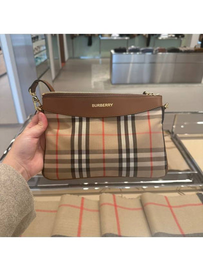 Check Two Way Cross Bag Brown - BURBERRY - BALAAN 2