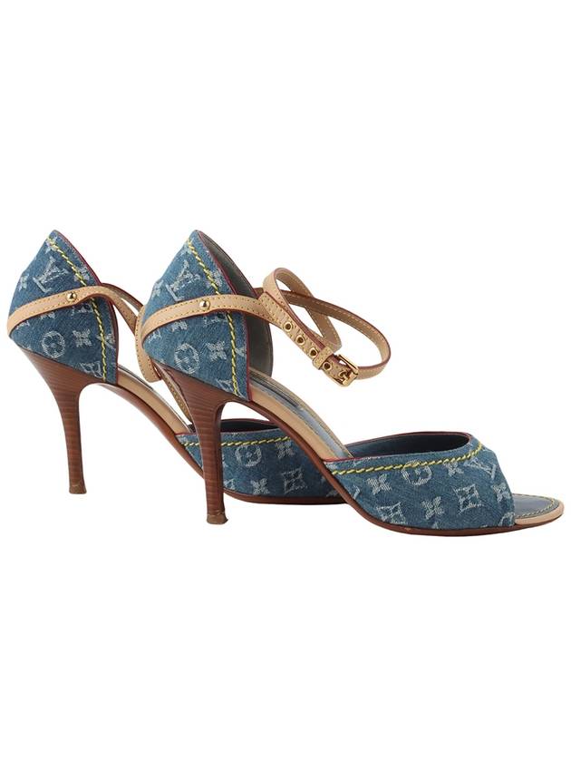 Monogram denim heel sandals size 3633594Y - LOUIS VUITTON - BALAAN 5