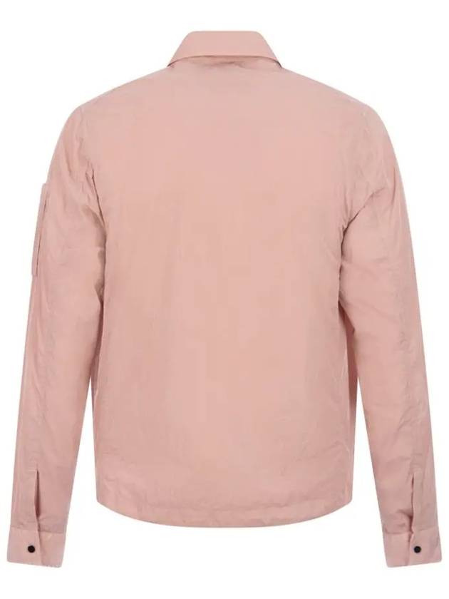 Men's Chrome R Over Shirt Zip Up Jacket Pink - CP COMPANY - BALAAN 4