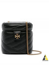 Kira Chevron Mini Vanity Cross Bag Black - TORY BURCH - BALAAN 2