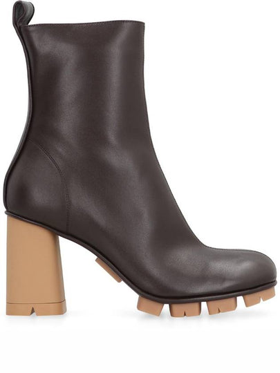 Bottega Veneta Shore Leather Ankle Boots - BOTTEGA VENETA - BALAAN 2