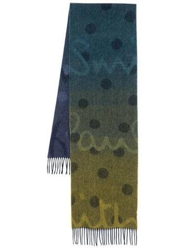 Gradient Effect Scarf Blue - PAUL SMITH - BALAAN 1