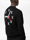 Clock Intarsia Knit Top Black - LOUIS VUITTON - BALAAN 3