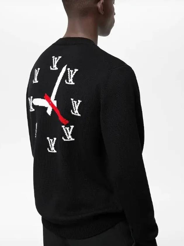 clock intarsia knit top black - LOUIS VUITTON - BALAAN 3