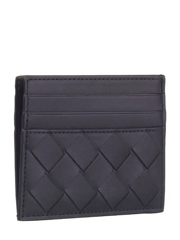 Intrecciato Leather Card Wallet Black - BOTTEGA VENETA - BALAAN 4