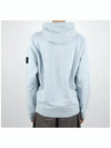 Logo Patch Cotton Fleece Hoodie Light Blue - STONE ISLAND - BALAAN 5