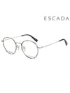 Glasses Frame VES967F 0G23 Round Titanium Men Women - ESCADA - BALAAN 1