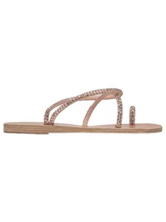 Apli Eleftheria Slippers Rose Gold - ANCIENT GREEK SANDALS - BALAAN 1