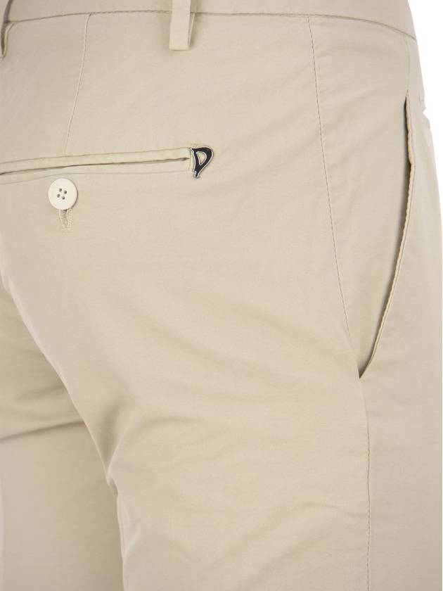 PERFECT - Slim-fit Cotton Gabardine Trousers - DONDUP - BALAAN 4