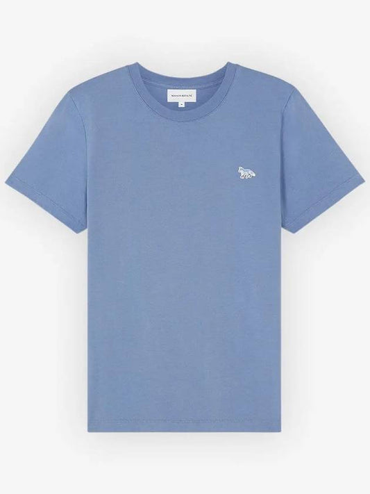 Baby Fox Patch Regular Short Sleeve T-Shirt Hampton Blue - MAISON KITSUNE - BALAAN 2