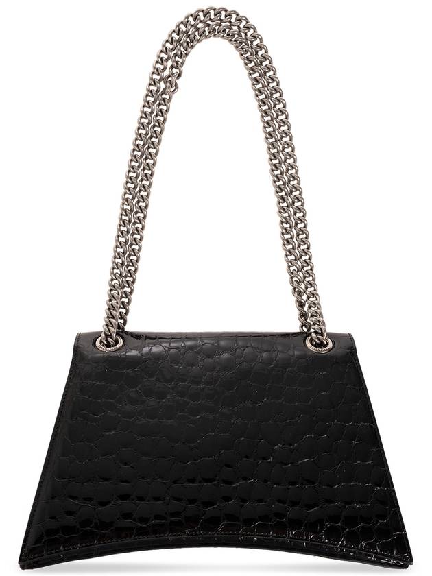 Medium Crush Chain Shoulder Bag Black - BALENCIAGA - BALAAN 4