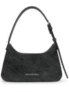 Platt Micro Leather Shoulder Bag Black - ACNE STUDIOS - BALAAN 2