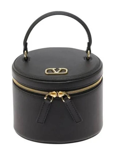 V Logo Signature Mini Jewelry Pouch Bag Black - VALENTINO - BALAAN 2