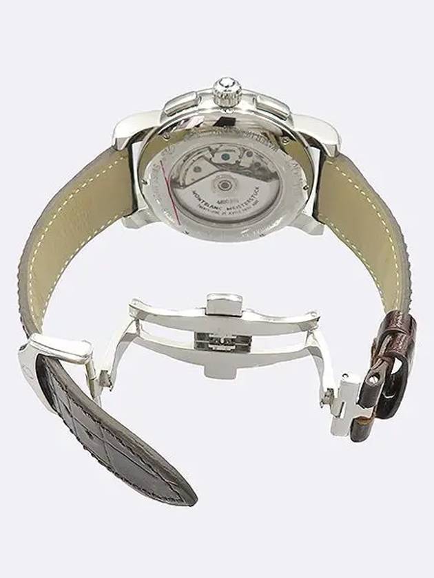 7104 Star 44MM Roman Chrono See through Back Automatic Leather Band Men s Watch - MONTBLANC - BALAAN 3