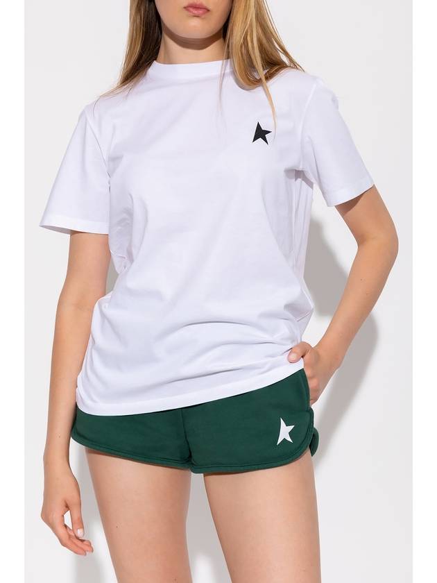 Black Star Collection Short Sleeve T-Shirt White - GOLDEN GOOSE - BALAAN 4