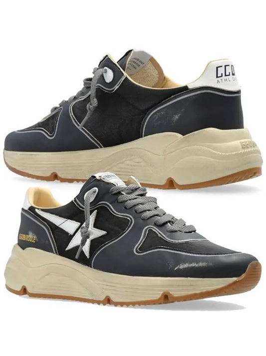 Running Sole Leather Low Top Sneakers Navy - GOLDEN GOOSE - BALAAN 2