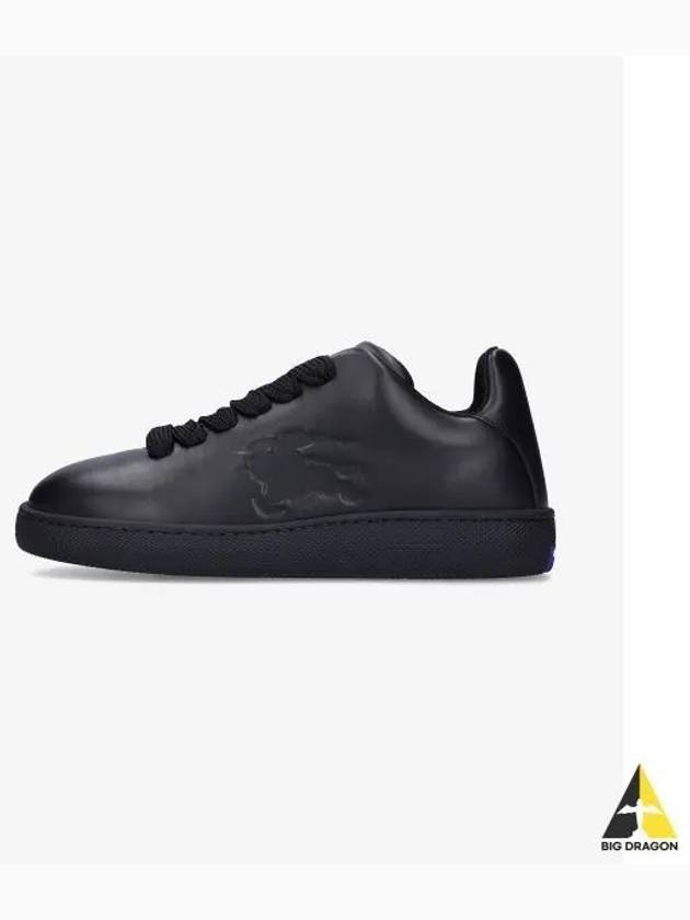 EKD Embossed Logo Leather Low-Top Sneakers Black - BURBERRY - BALAAN 2