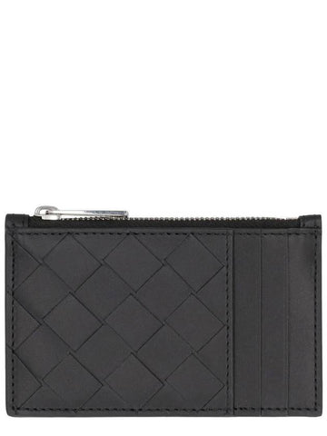 Bottega Veneta Leather Card Holder - BOTTEGA VENETA - BALAAN 1